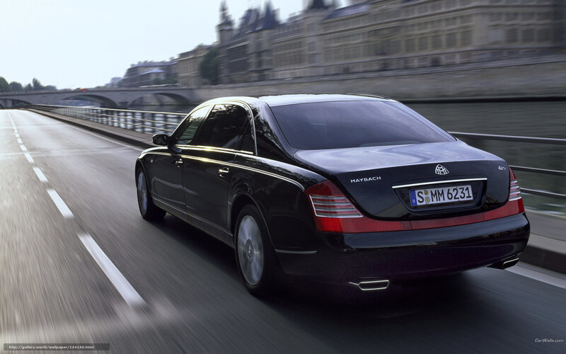 Maybach driving on a bridge
