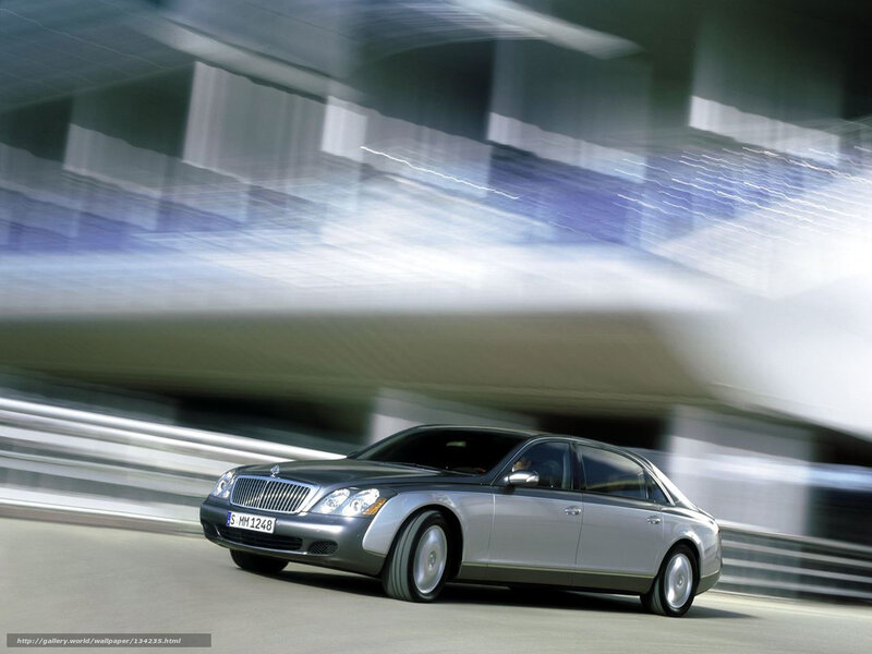 Maybach driving on a track