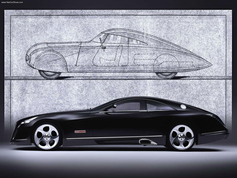 Maybach Exelero car and sketch
