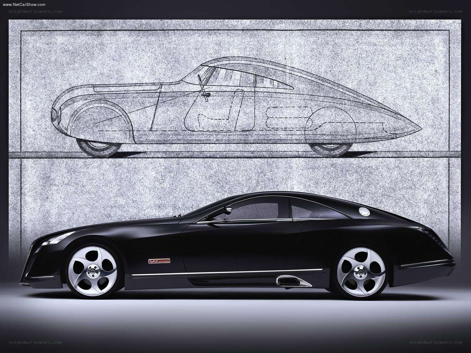 Maybach Exelero car and sketch