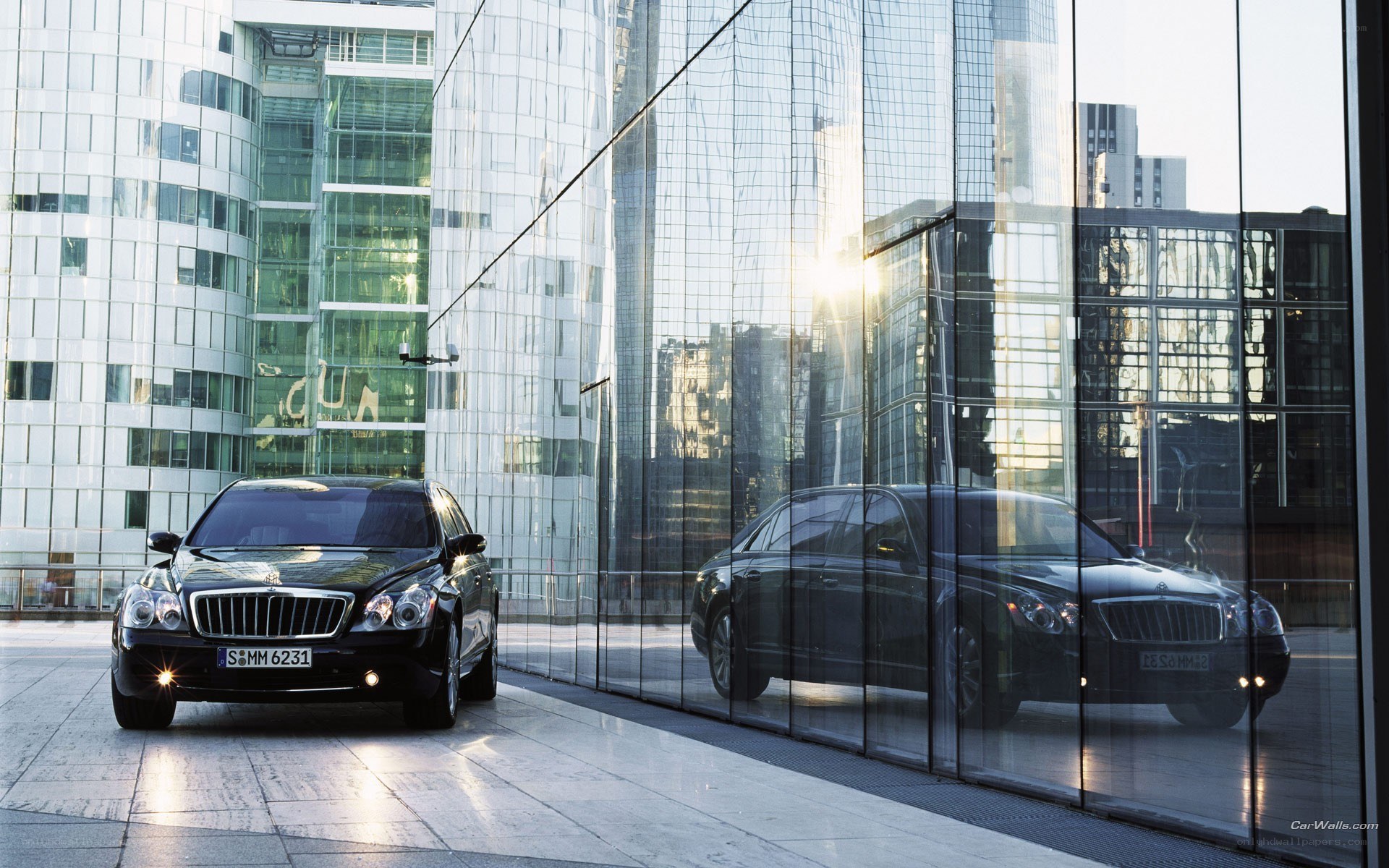 Maybach in modern city