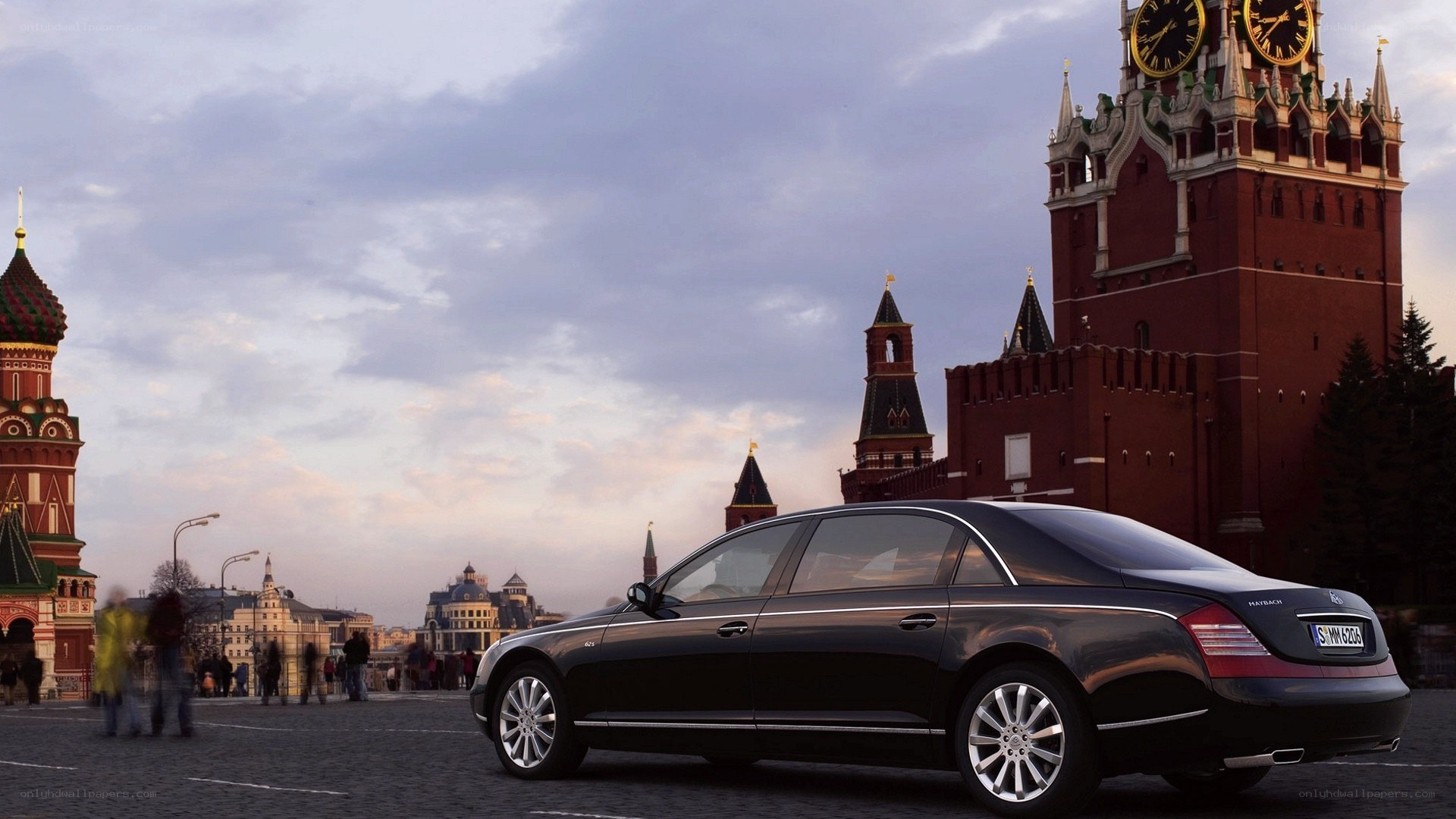 Maybach in Moscow Red Square