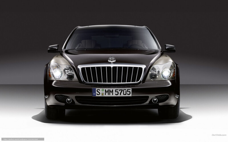 Maybach luxury sedan front view