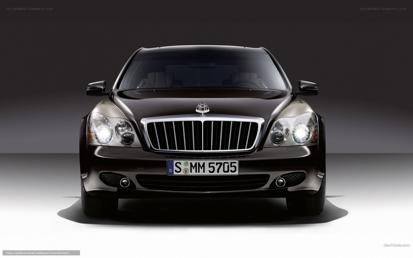 Maybach luxury sedan front view