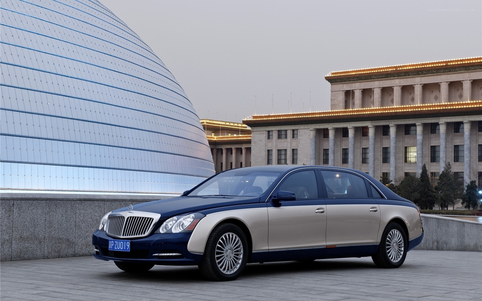 Maybach luxury sedan in Beijing
