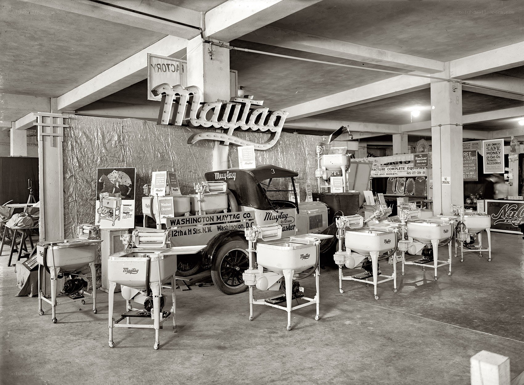 Maytag exhibit at a trade show