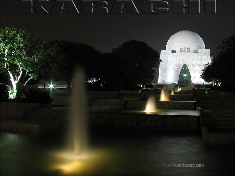 Mazar-e-Shoara at night