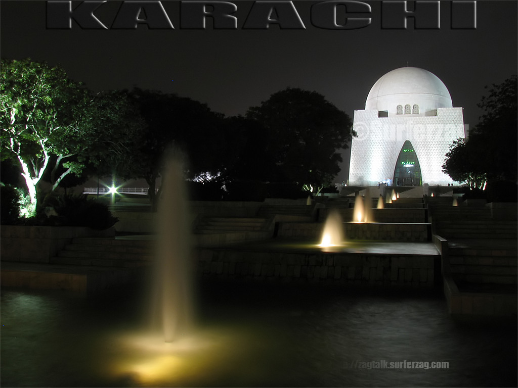 Mazar-e-Shoara at night