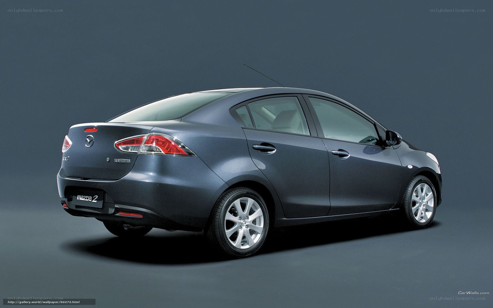 Mazda 2 sedan rear view