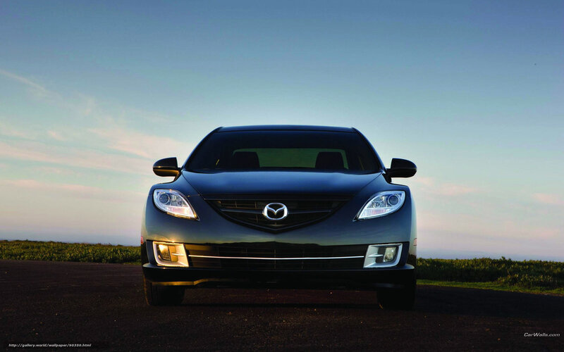 Mazda 6 at dusk