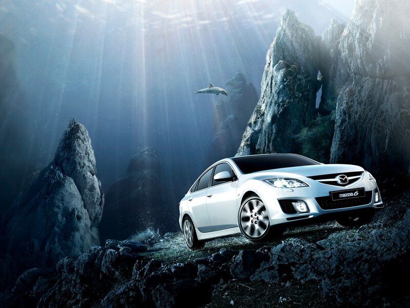 Mazda 6 underwater scene