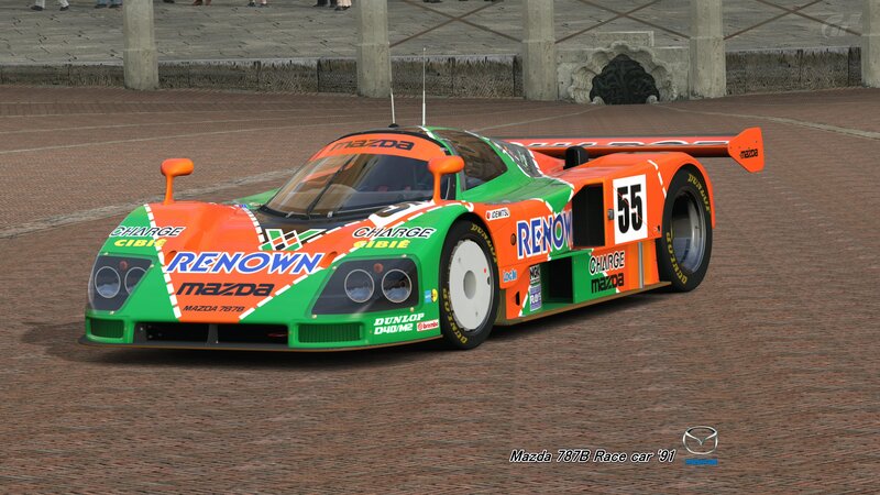 Mazda 787B Race Car — Green