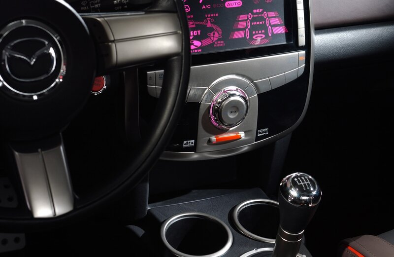 Mazda car interior dashboard