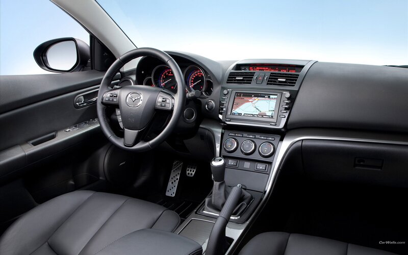 Mazda car interior dashboard