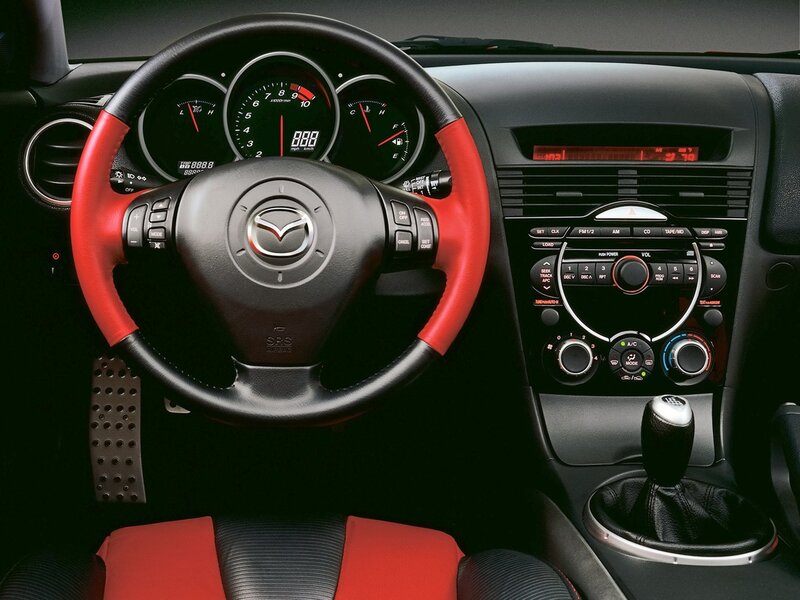 Mazda car interior dashboard
