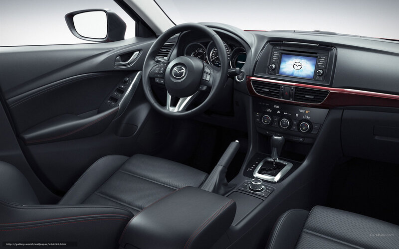 Mazda car interior dashboard