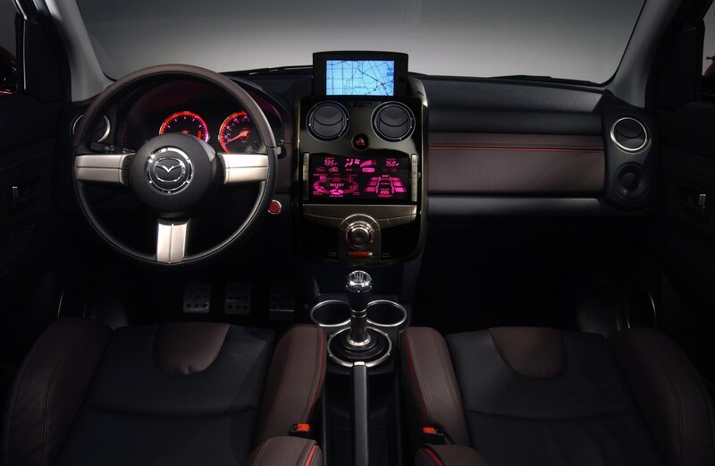 Mazda car interior dashboard