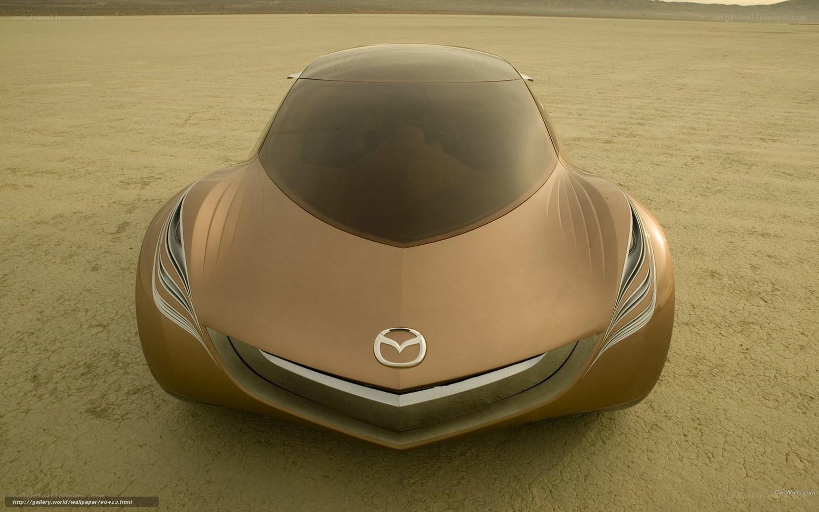 Mazda concept car in desert