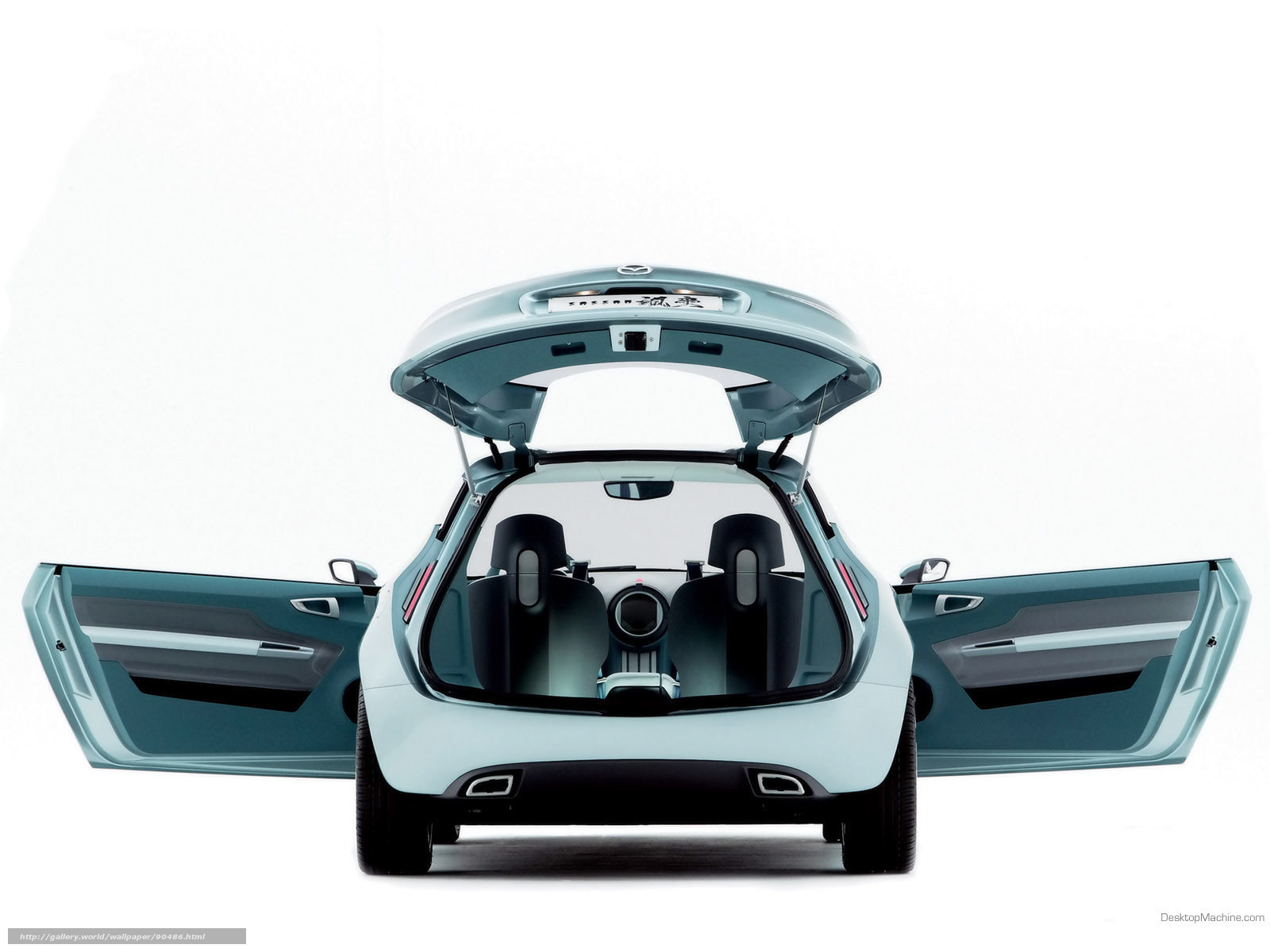 Mazda concept car rear view