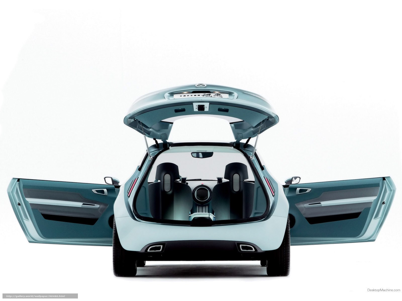 Mazda concept car rear view