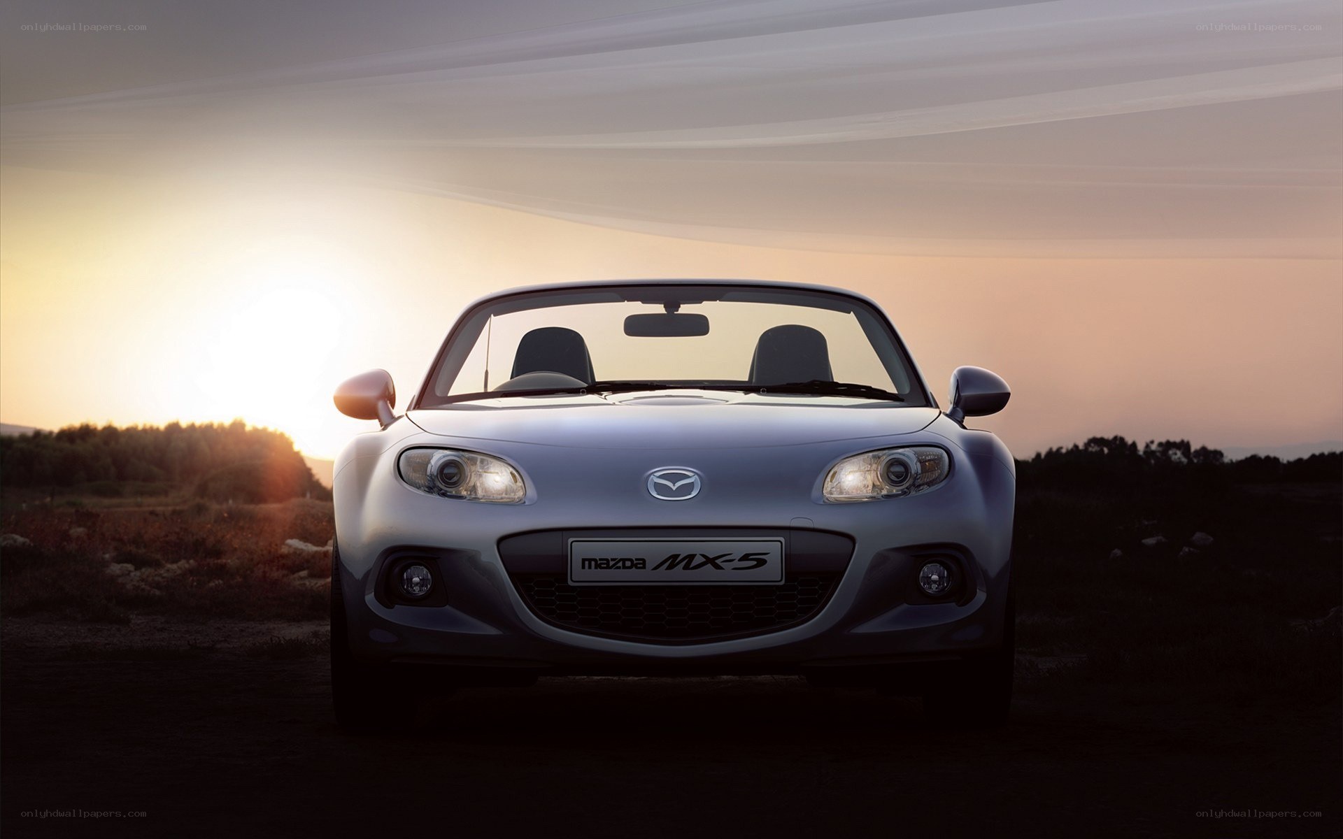 Mazda MX-5 at sunset