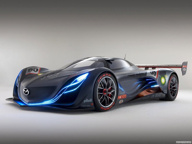 Mazda Race Car — Black, Sleek