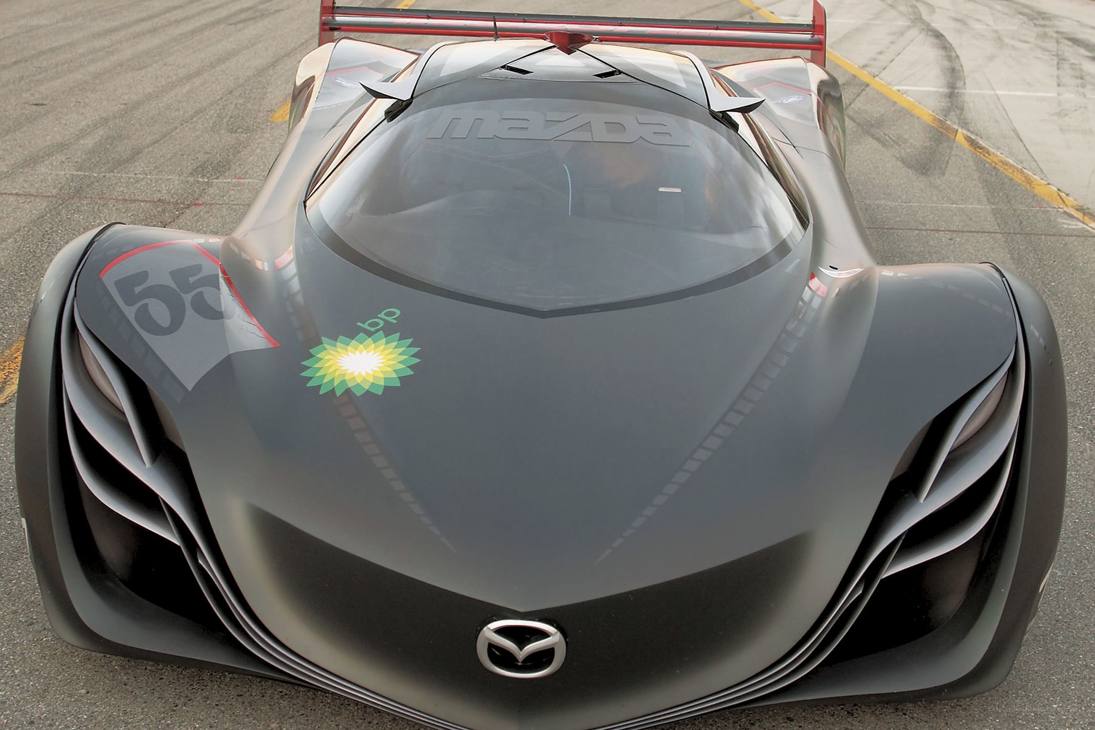 Mazda race car front view