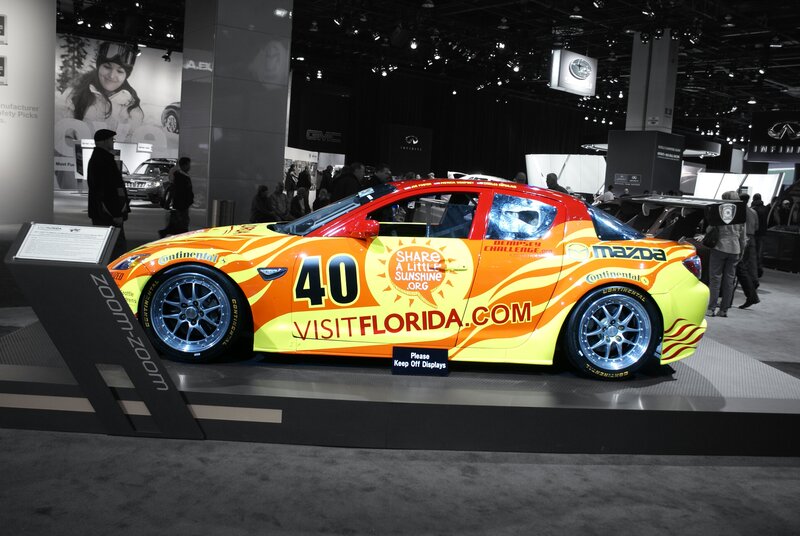 Mazda Race Car — Yellow