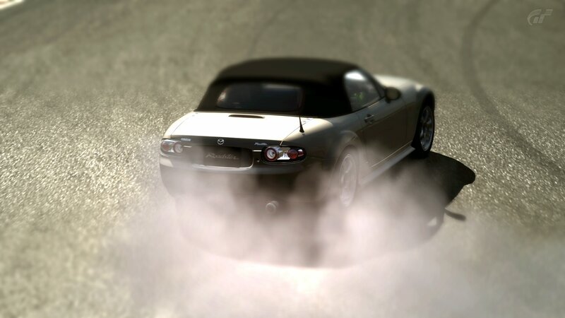 Mazda Roadster drifting