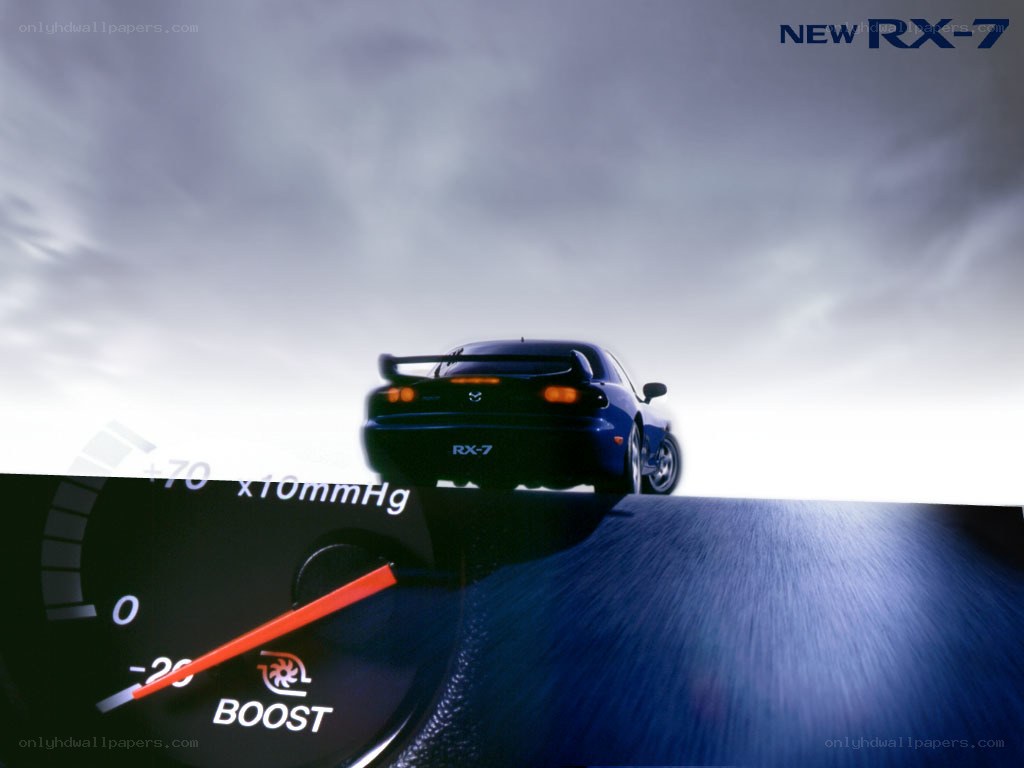 Mazda RX-7 boost gauge
