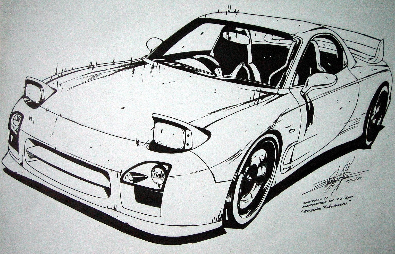 Mazda RX-7 drawing