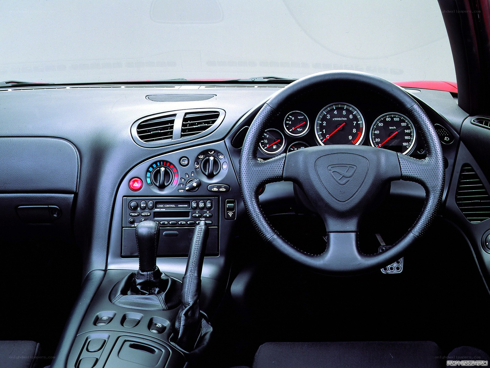 Mazda RX-7 interior dashboard
