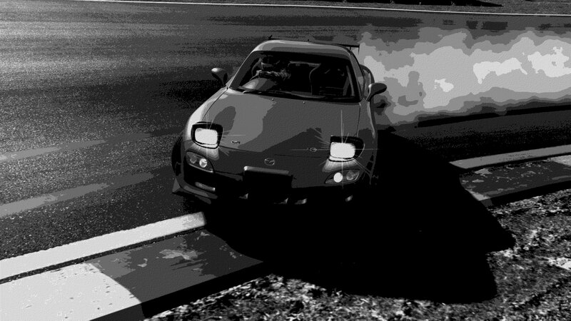 Mazda RX-7 on Track