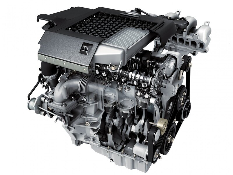 Mazda Skyactiv-G Engine — Silver