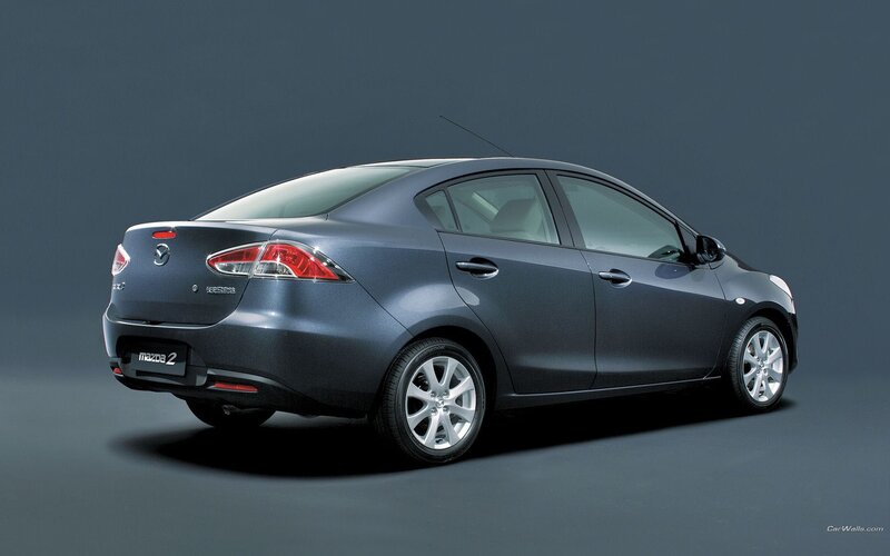Mazda2 sedan rear view