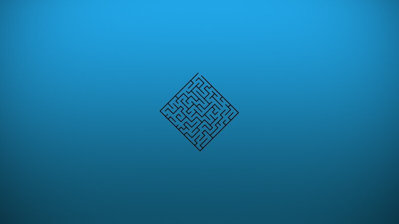Maze in Diamond Shape