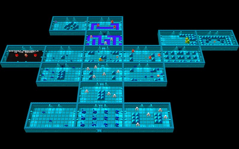 Maze Layout with Characters