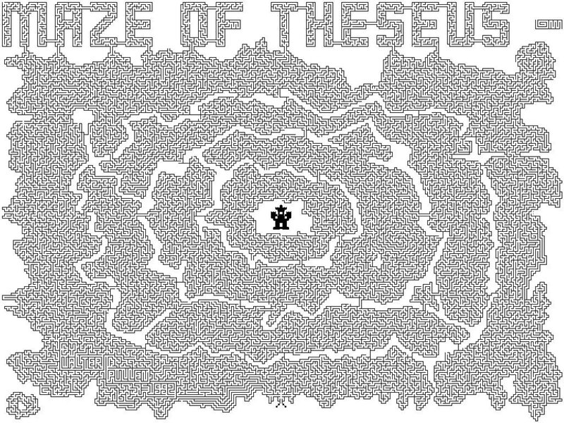 Maze of Theseus puzzle
