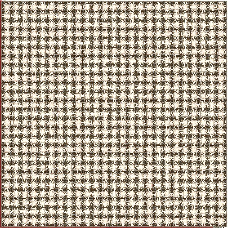 Maze Pattern — Brown