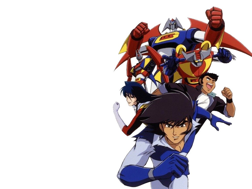 Mazinger Z and crew in action