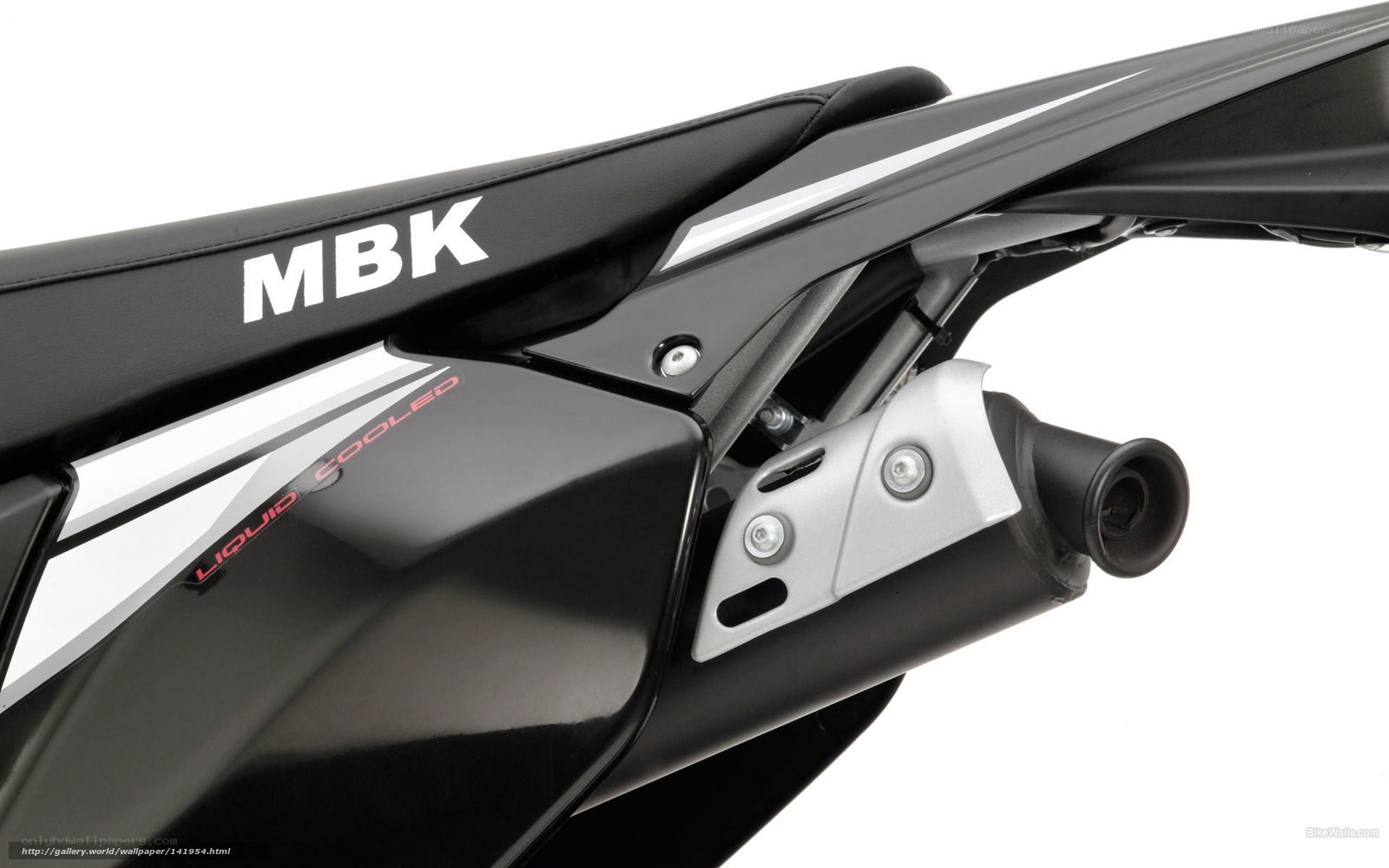 MBK motorcycle exhaust detail