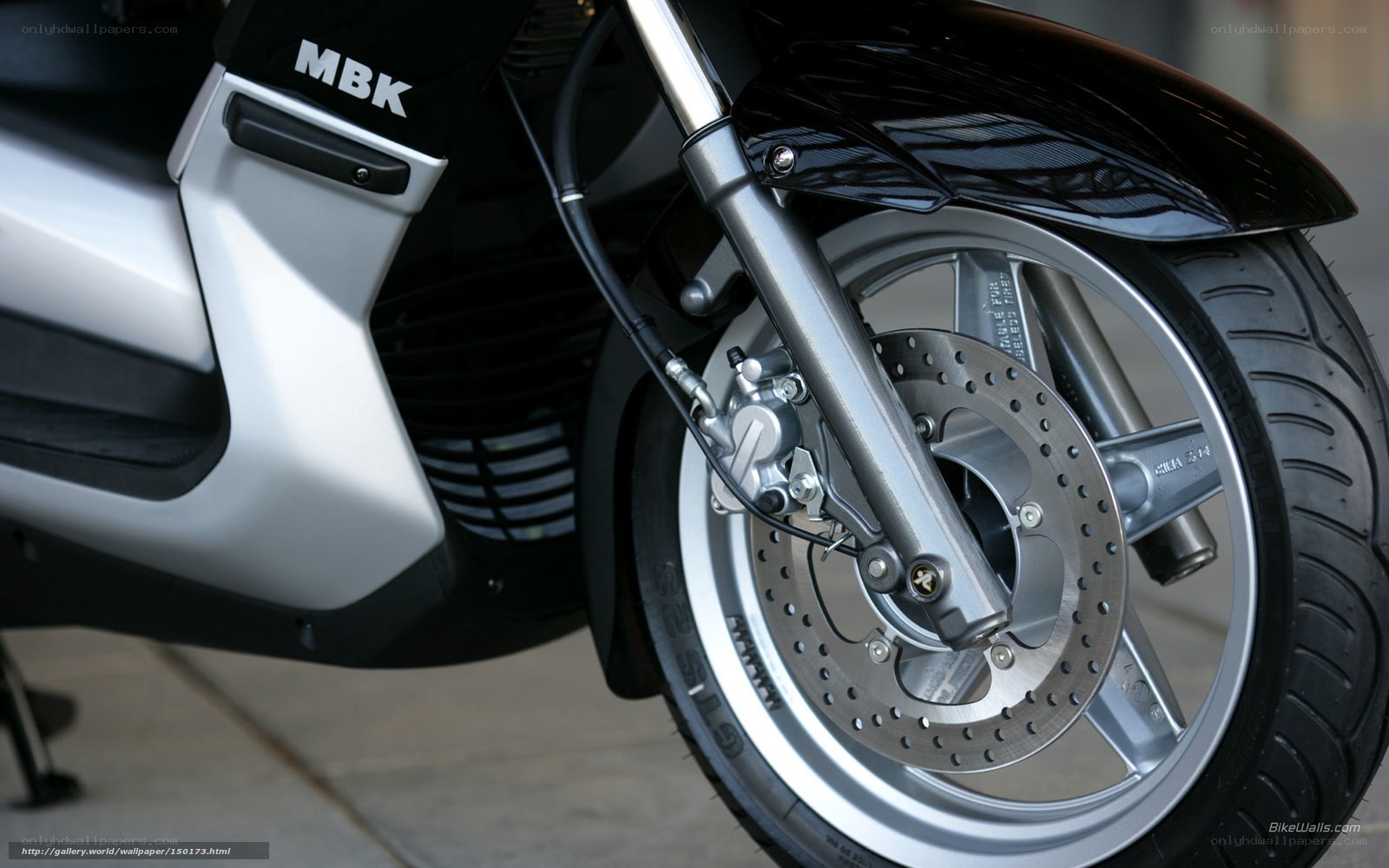 MBK scooter front wheel