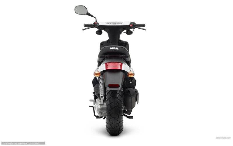 MBK scooter rear view