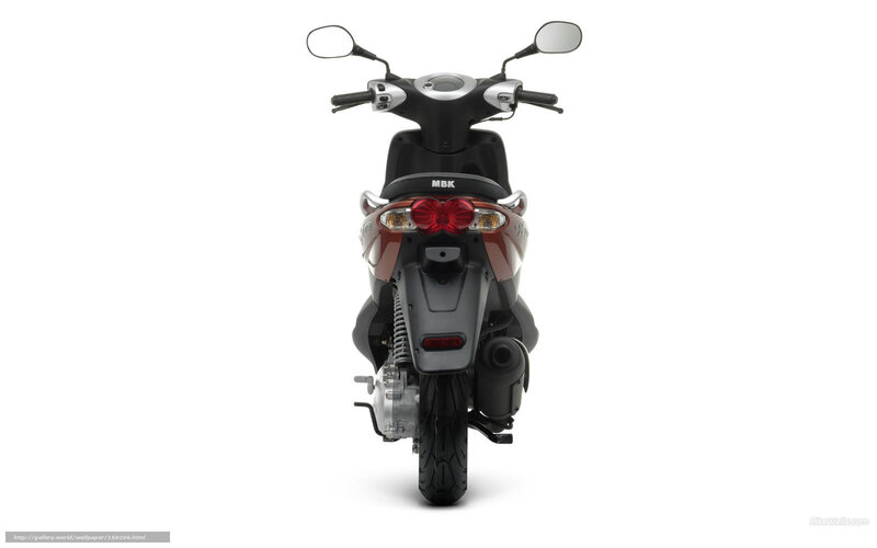 MBK scooter rear view