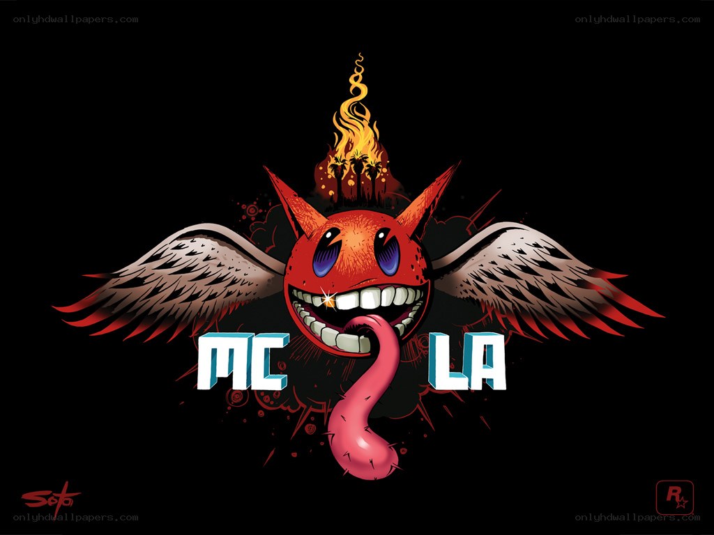 MC LA logo with devil character