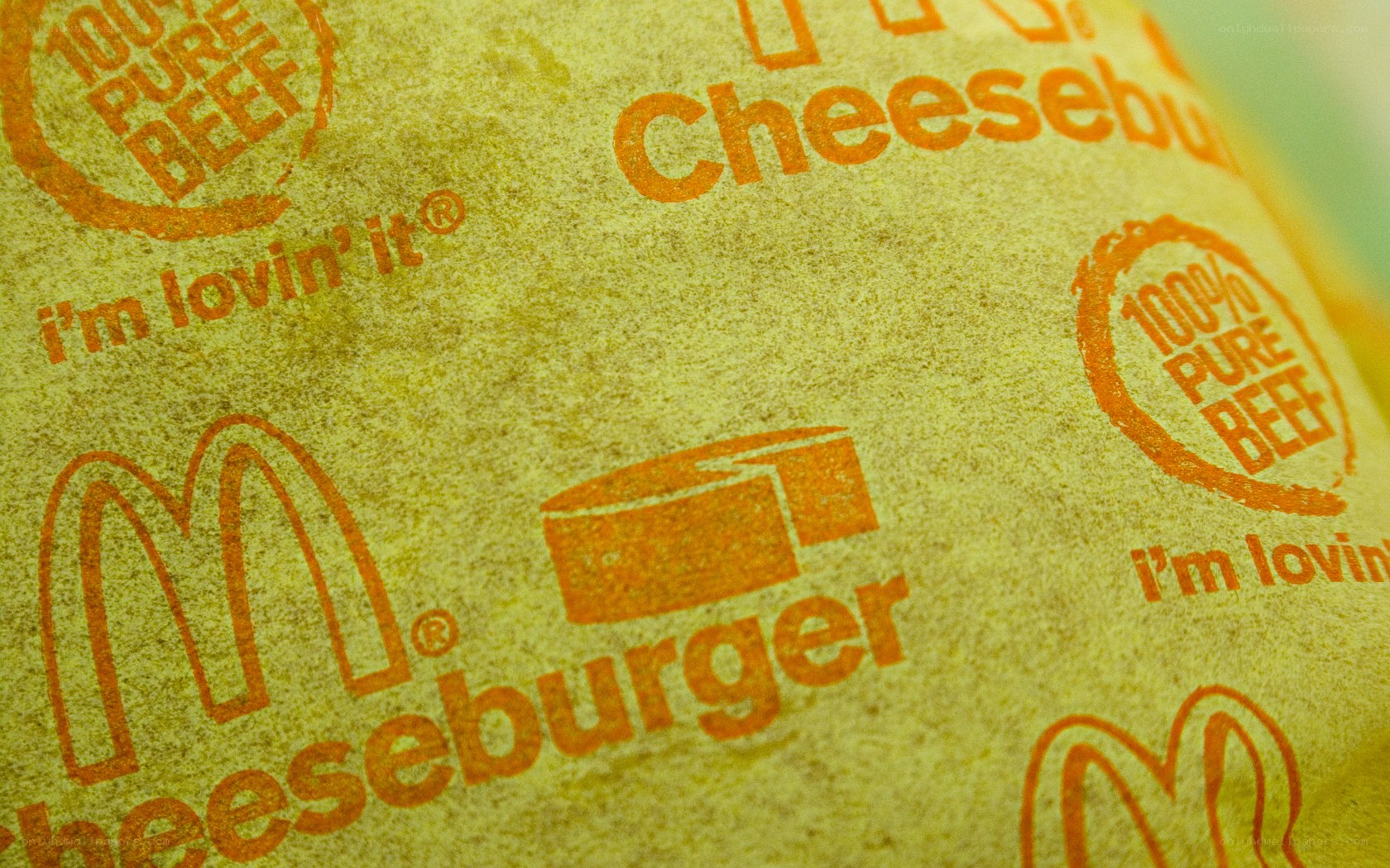 McDonald's cheeseburger wrapper