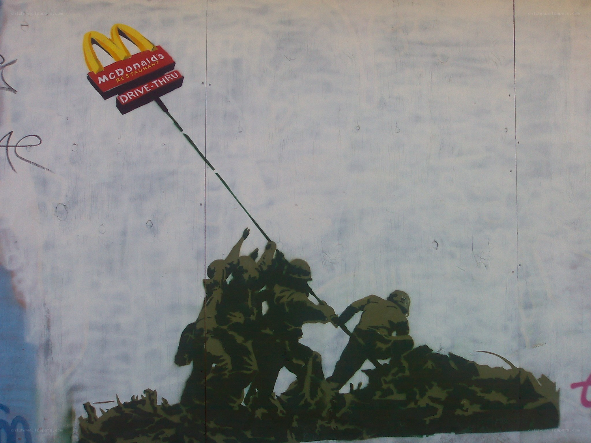 McDonald's drive-thru flag