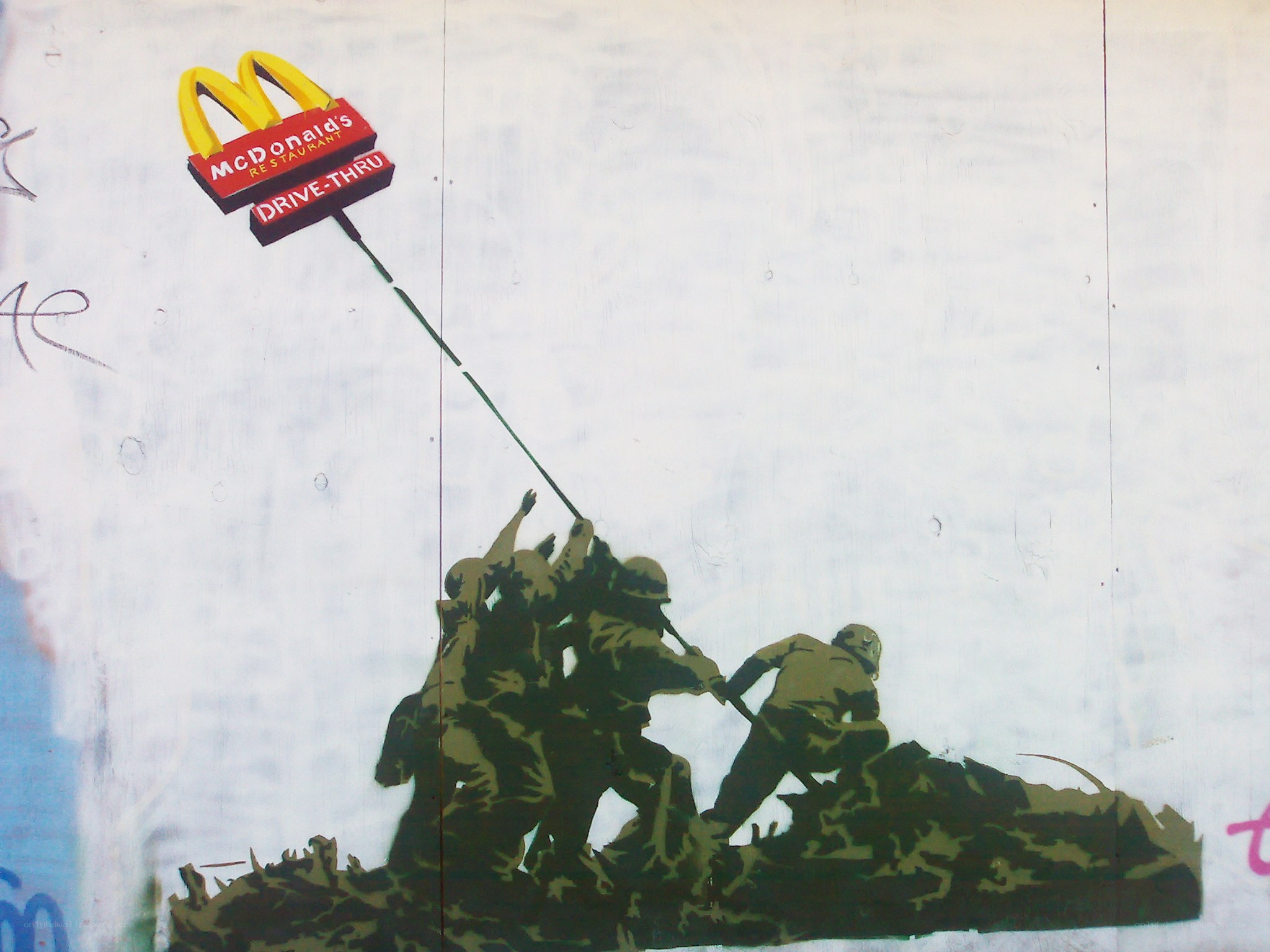 McDonald's drive-thru flag