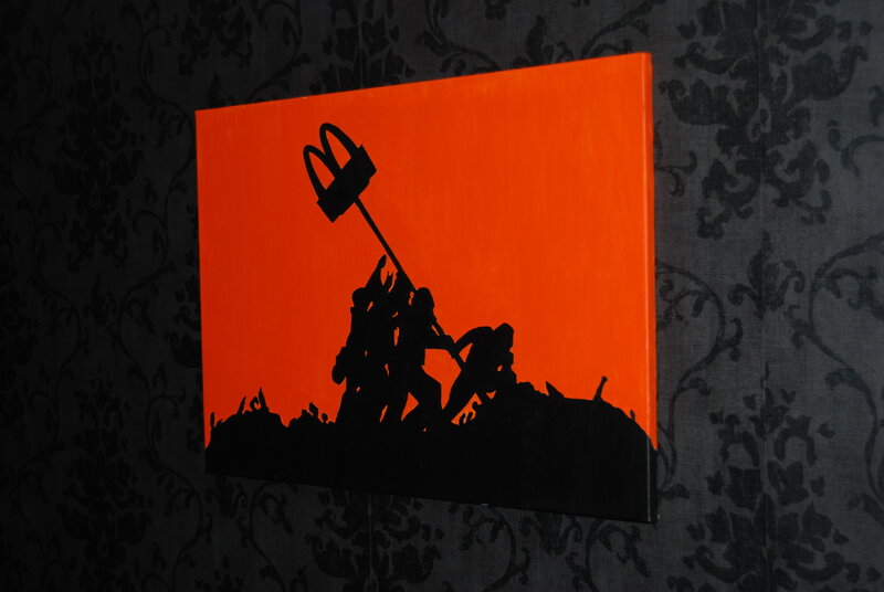 McDonald's flag painting