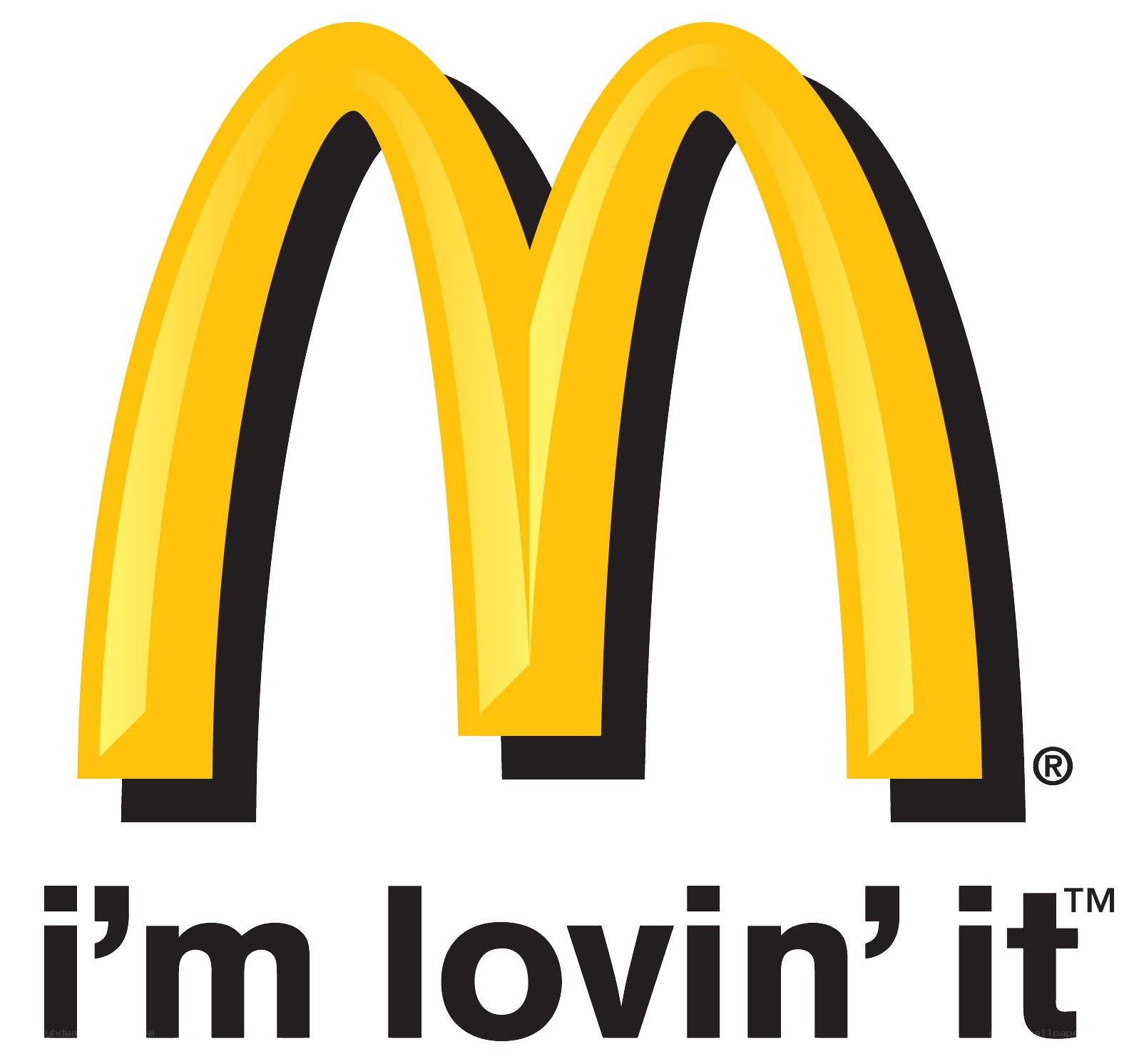 McDonald's logo with slogan